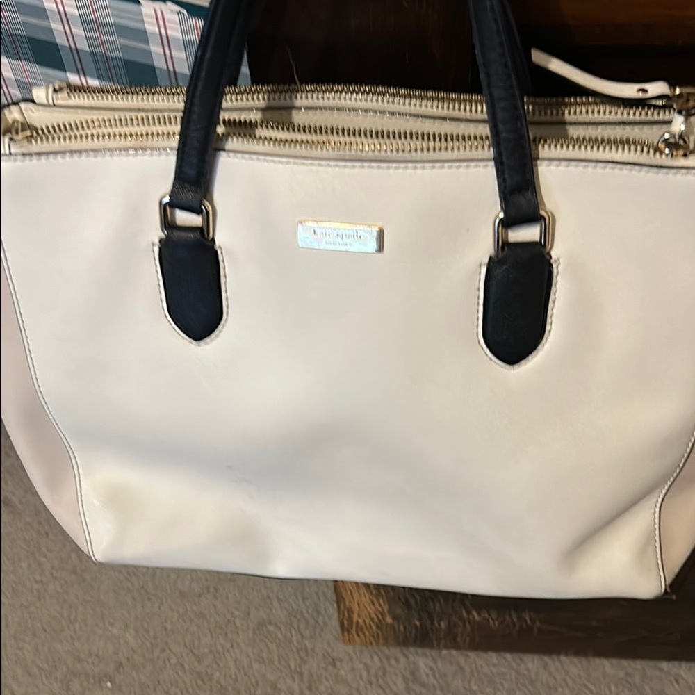 Michael Kors Black and Cream Tote Bag